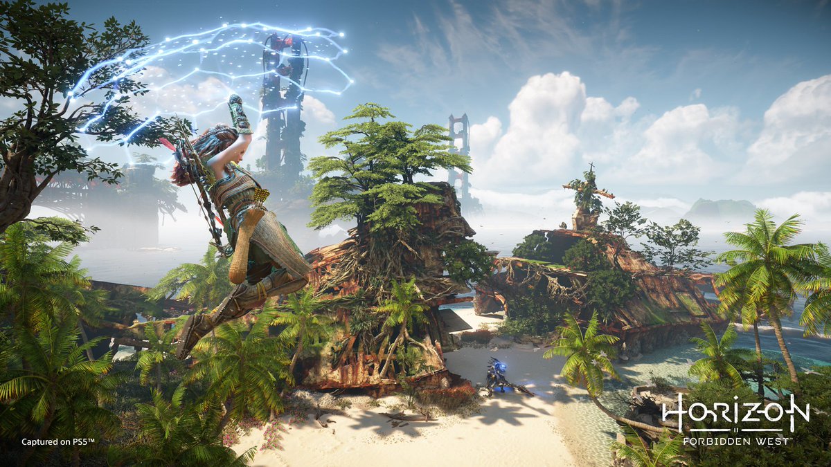 PlayStationEU's tweet photo. Yep, it's time to say it. Horizon Forbidden West launches 𝙩𝙝𝙞𝙨 𝙢𝙤𝙣𝙩𝙝! 🏹 https://t.co/uTLbVpwFM6