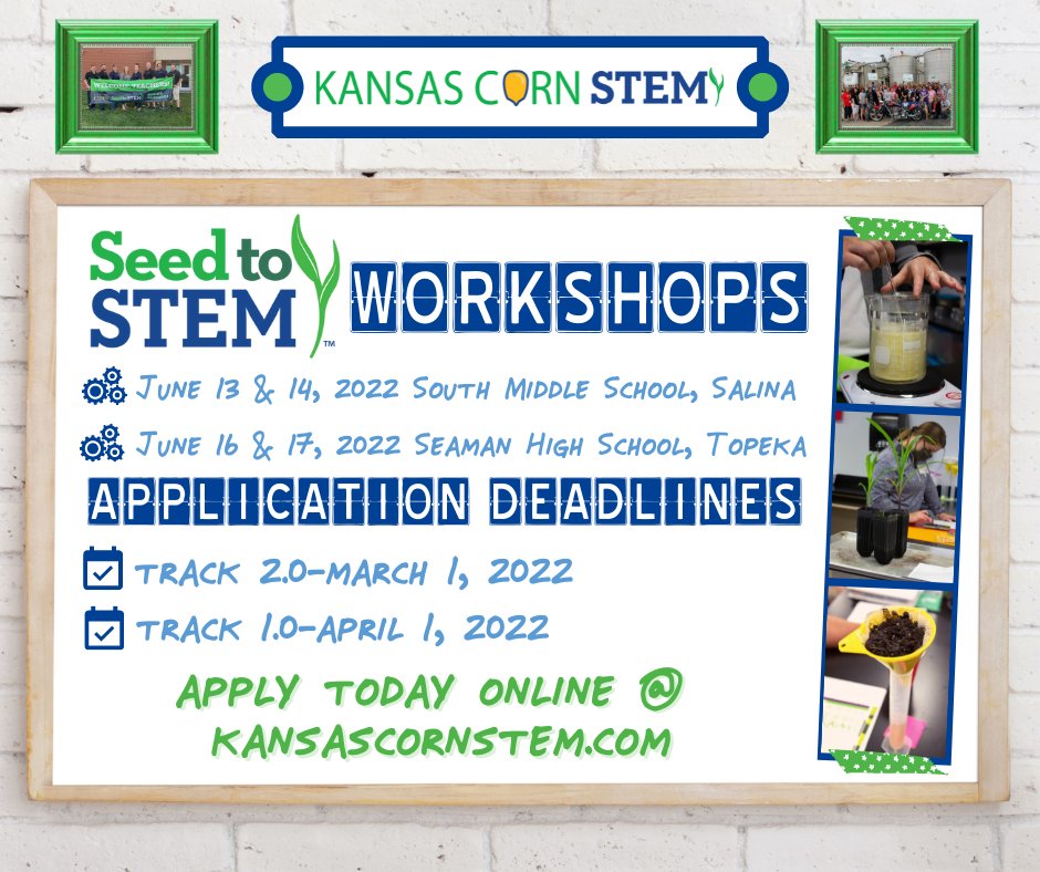 Applications are open for our popular Seed to STEM workshops and the limited number of spots are filling up fast! 
Apply online today: 
1.0Track👉 bit.ly/3ugwifN 
2.0Track👉 bit.ly/3unLCY2