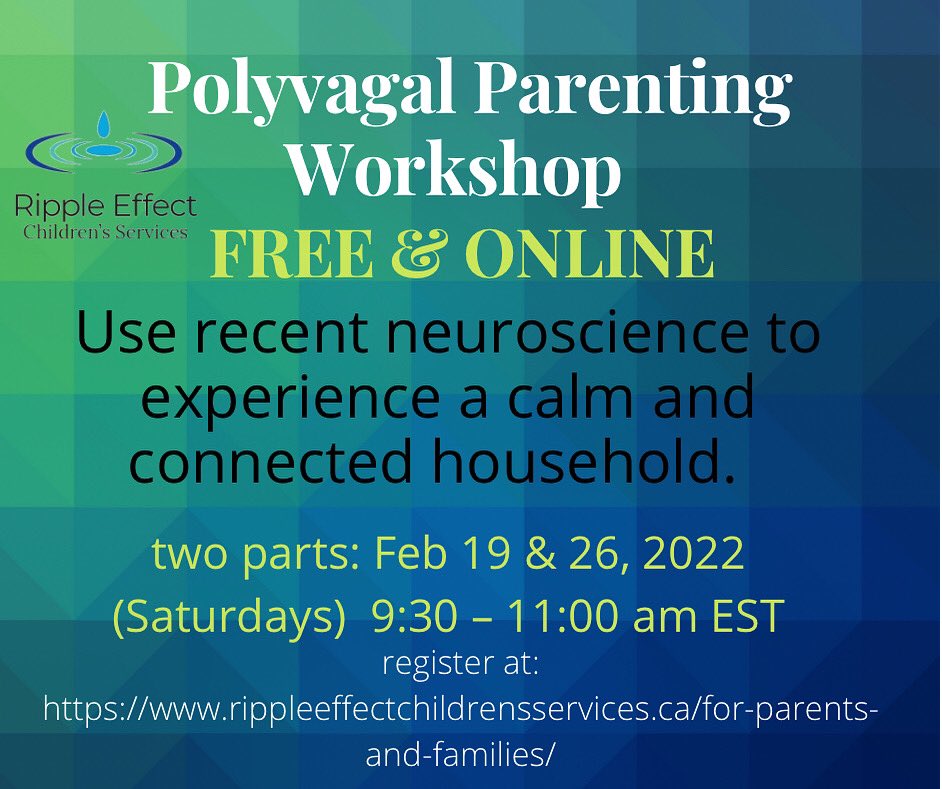Rippleeffectch1's tweet photo. Join us for a 2 session, free online  parent workshop.  Register at: https://t.co/aCsKQ3VHqc https://t.co/mBKdPwbRr6