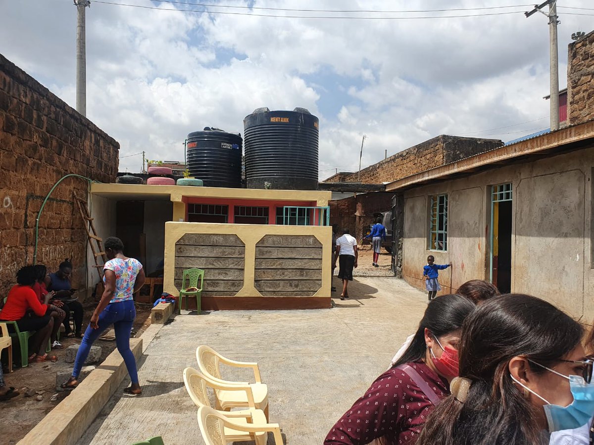 MissKochKenya's tweet photo. The Launching of New Starlight Kings & Queens Kindergarten in Korogocho, We started this construction project last year and we are happy to say that we helped construct and fully equip one Play Group classroom and three toilets. #EducationAndMentorship #ECD #ImprovedLearning #MKK https://t.co/VRfuIgLJZ5