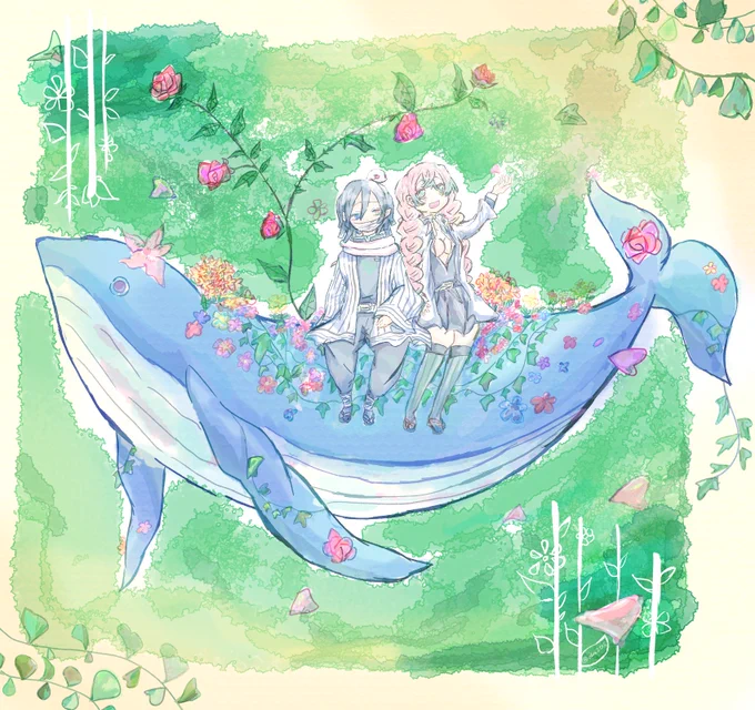 花とみどりの海
#おばみつ 