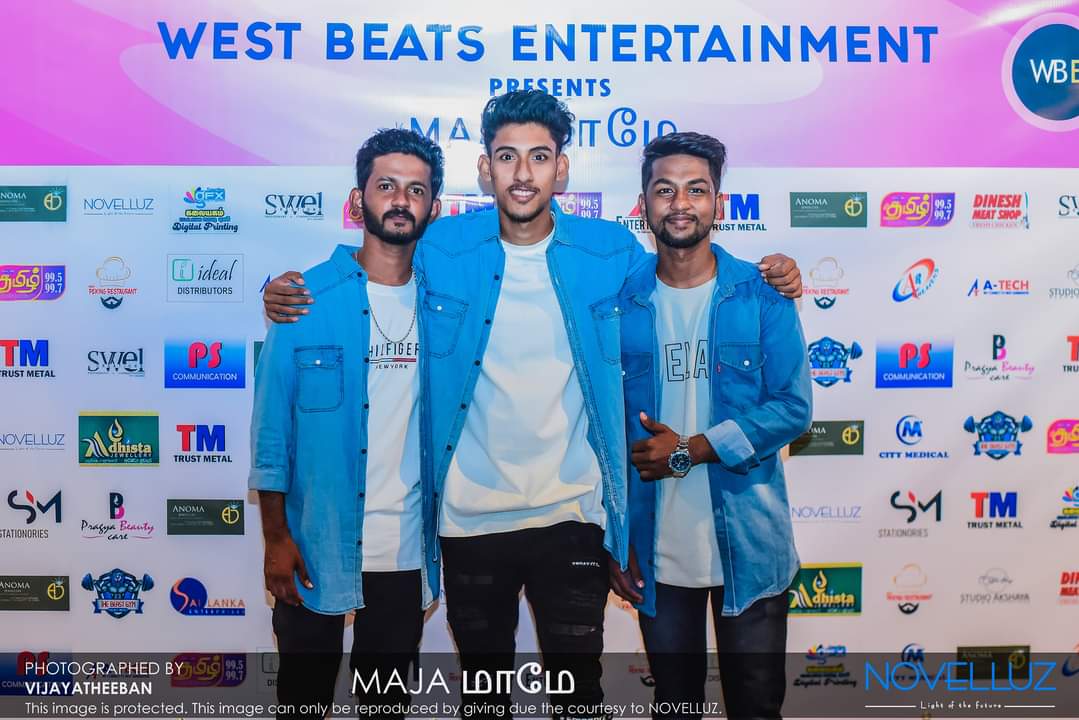 thishonmax's tweet photo. The 1st Live show of us! #rapceylon #thishon #vaaheesan #Advik https://t.co/q9EpRk2kCk