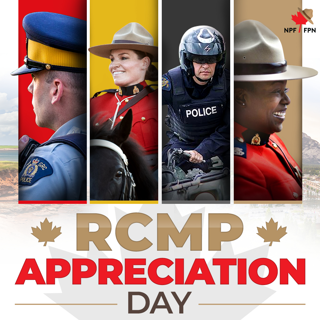 npffpn's tweet photo. Happy RCMP Appreciation Day! We’d like to take a moment to recognize our hard-working Members across Canada. Our Members do so much within our communities from coast to coast to coast and continue to be a great Canadian symbol of heroism! https://t.co/FJ3NgqZTD4