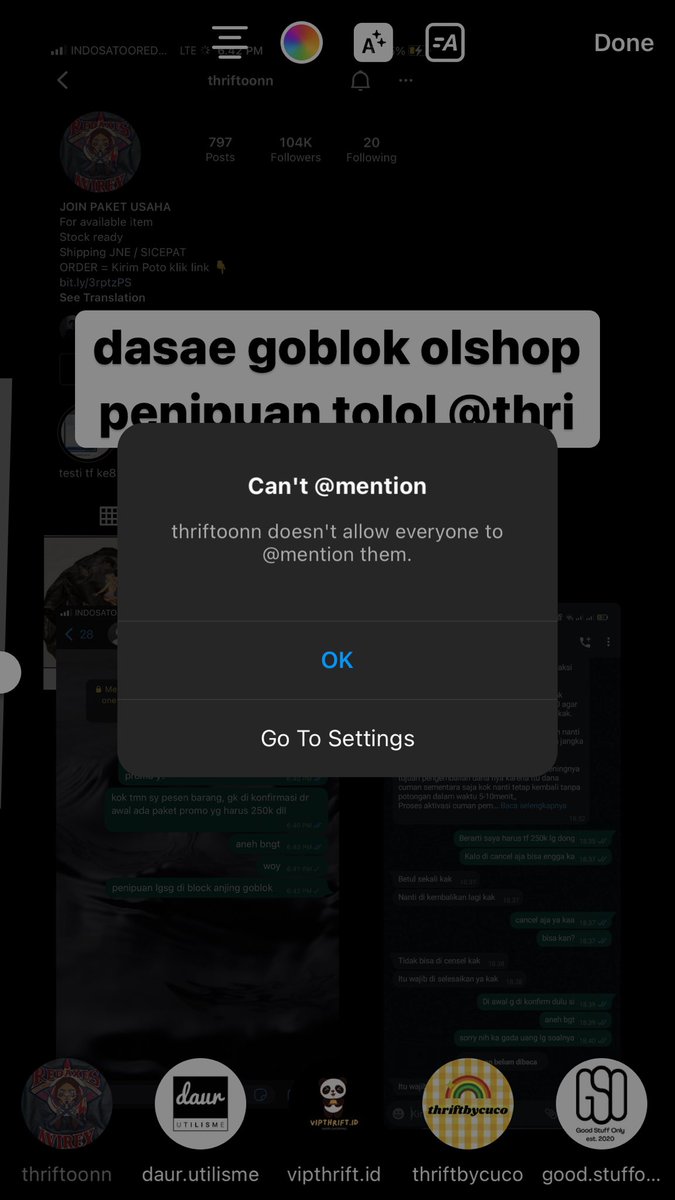 balacksabbath's tweet photo. ⚠️ PENIPUAN ONLINE SHOP KEDOK THRIFT JACKET DI INSTAGRAM ⚠️

hati-hati sama akun instagram:
@thriftoonn 
https://t.co/ChnAGPtrXS https://t.co/1RrN69A8g3