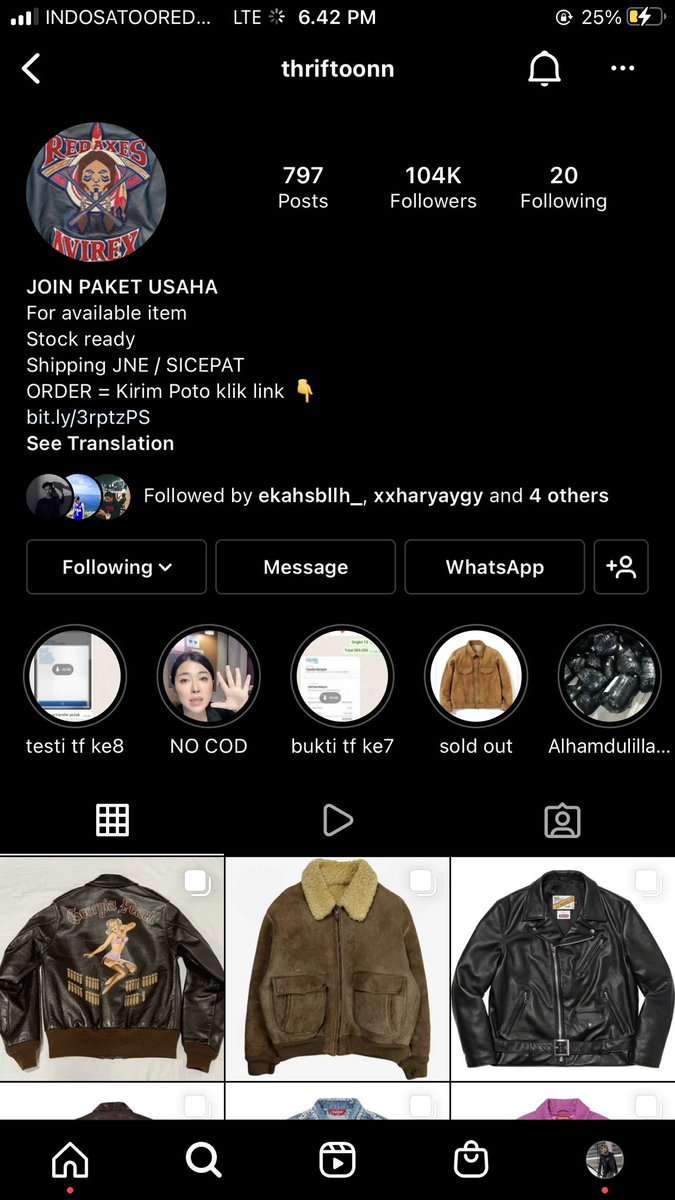 balacksabbath's tweet photo. ⚠️ PENIPUAN ONLINE SHOP KEDOK THRIFT JACKET DI INSTAGRAM ⚠️

hati-hati sama akun instagram:
@thriftoonn 
https://t.co/ChnAGPtrXS https://t.co/1RrN69A8g3