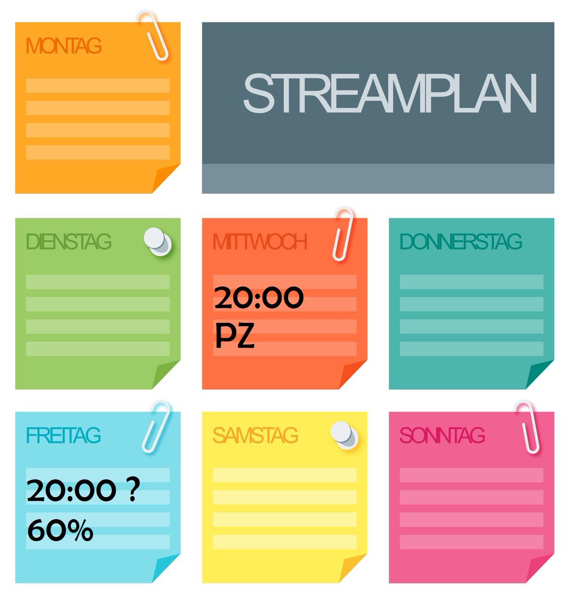 Moin Moin, wie letzte Woche angekündigt, sind auch diese Woche spontane Streams eher unwahrscheinlich. Mittwoch ist fix, Freitag steht noch auf der Kippe. Habt einen tollen Tag und bis Mittwoch.

Twitch.tv/MoinGonschi 
#twitch #projectzomboid #Streamplan