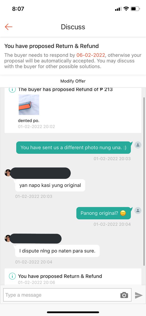 KringleCartsPH's tweet photo. The buyer cancelled the first return request then uploaded a DIFFERENT photo as evidence na. Sana una palang po eto na yung inupload diba 🤣 https://t.co/3oMt7qE2X2