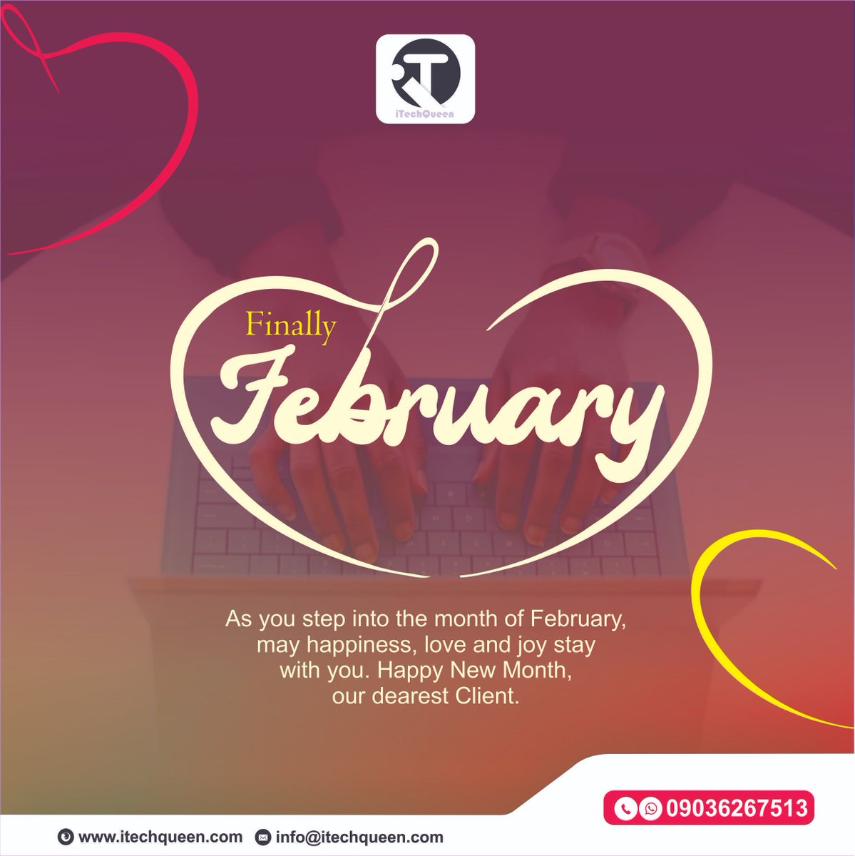 ibisodee's tweet image. Welcome to the Month of February... 1 month Gone already .... #itechqueen #february2022
