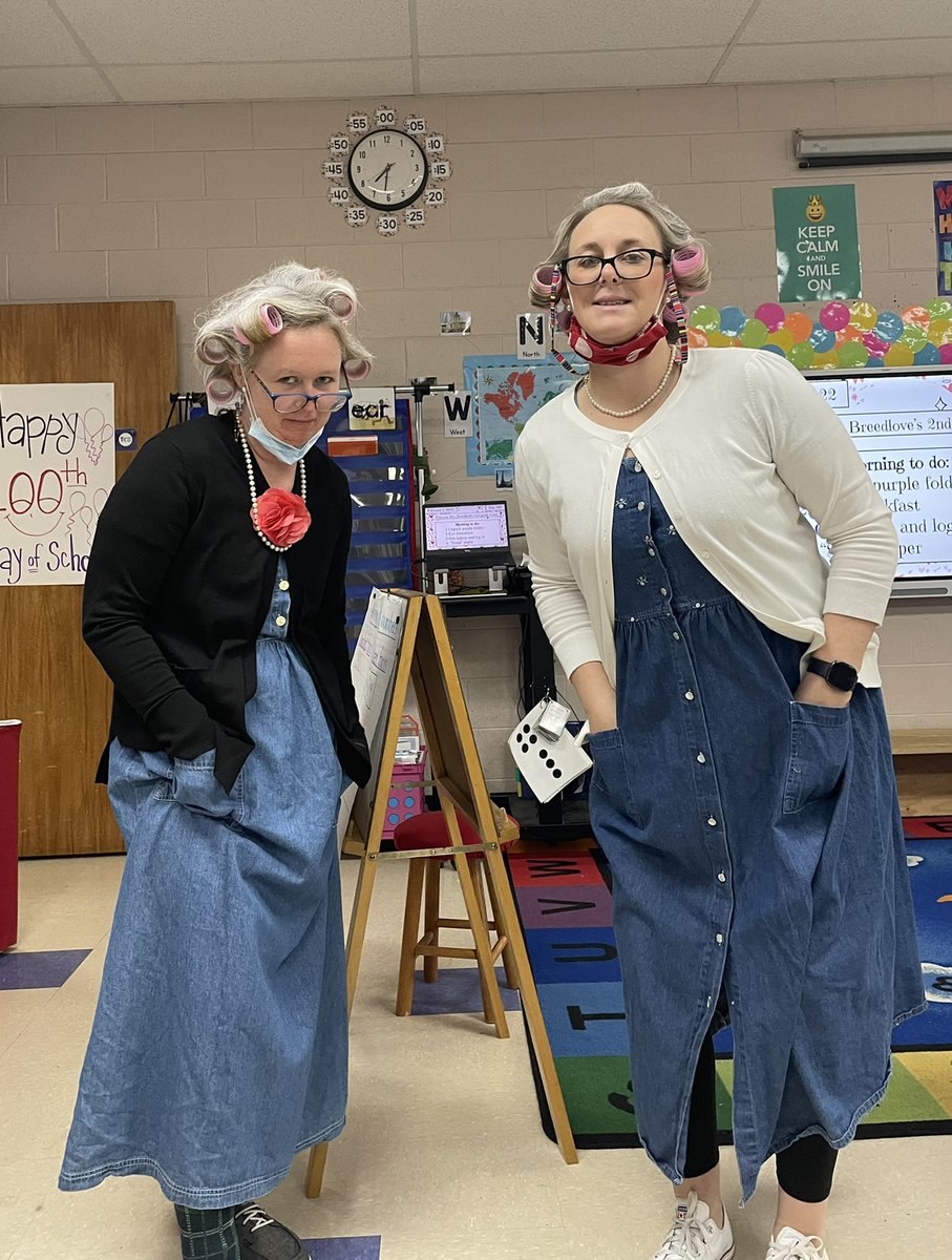 Well we sure feel a 100 years old today….. <a href="/AYCOCKSCHOOL/">Aycock Elem School</a> <a href="/Esimons412/">Erin Riggan</a> #100thday