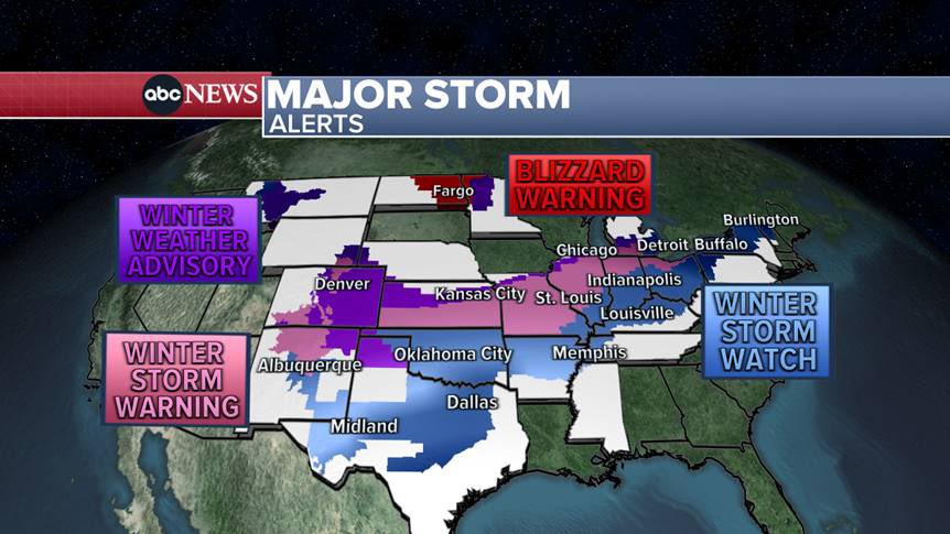 23 states have winter alerts— heart of this storm will bring freezing rain (that becomes accumulating ice, power to take down power lines &amp; trees) and heavy snow. Fort Wayne, Indiana is 13.2” BELOW AVG to date and could make it all up in this storm… <a href="/SamWnek/">Sam Wnek</a> <a href="/Wx_Max/">Max Golembo</a> <a href="/DanManWX/">Dan Manzo</a>