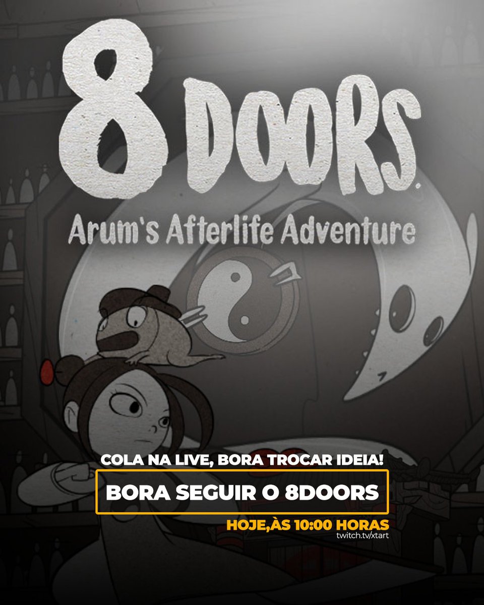 xtart_oficial's tweet photo. Bom dia Galera!
Bora retomar as atividades com o 8Doors: Arum's Afterlife Adventure
Cola na live e bora trocar uma ideia!
https://t.co/sZFoLYeVUb
#xtart #8doors #gameplay https://t.co/3pmSABzhiS