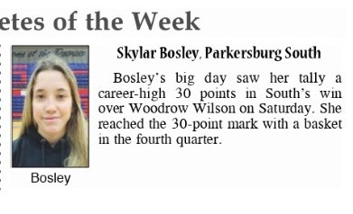 Congrats @skylar_bosley for being selected as the WVU Medicine Camden Clark Big School Athlete of the Week by Parkersburg News and Sentinel.
