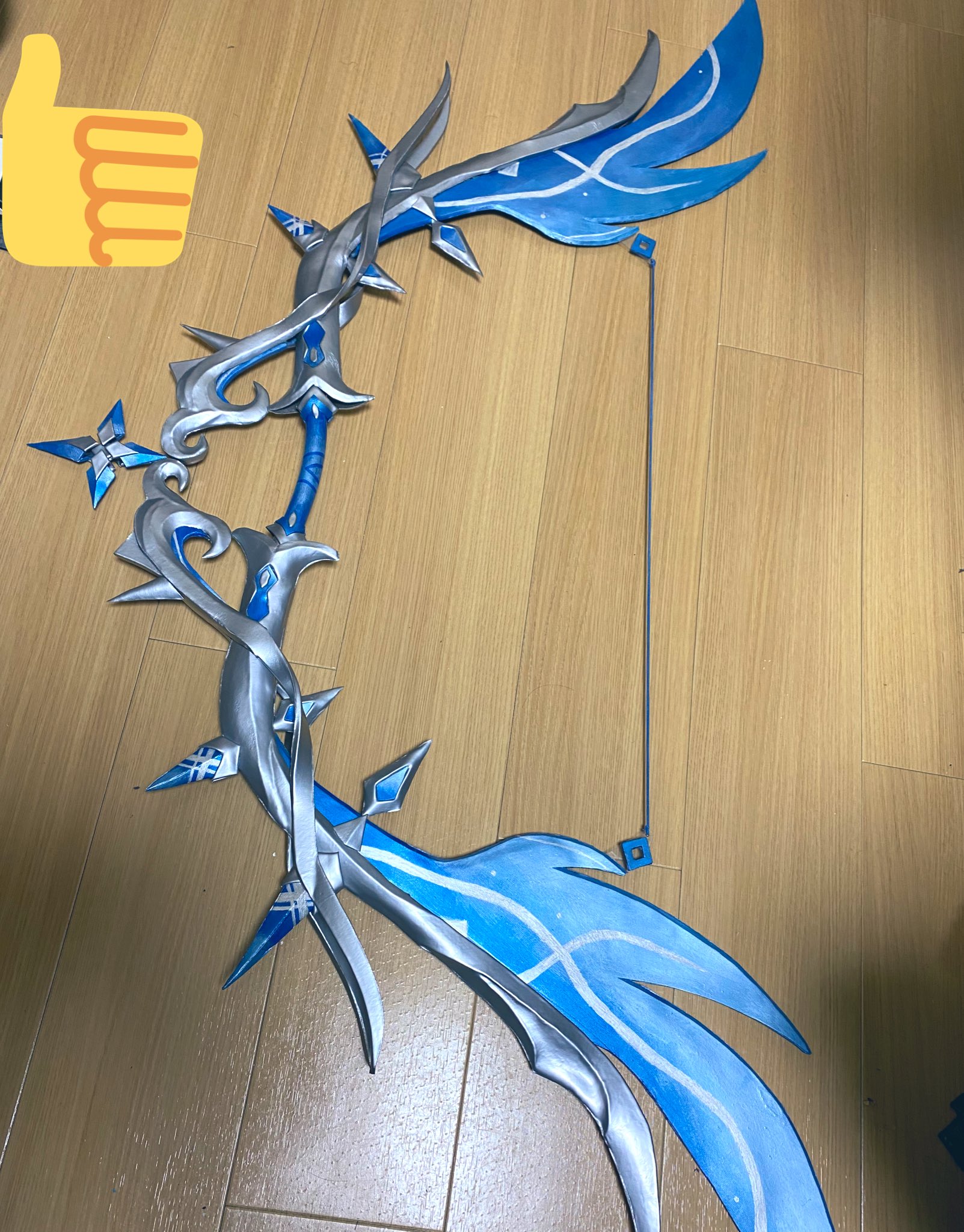 即日発送可能】原神 冬極の白星 タルタリヤ コスプレ うすい 道具 武器 弓+