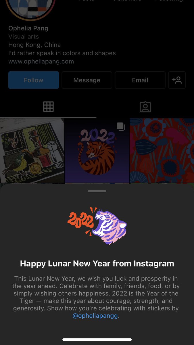 finnlau_cd's tweet photo. Hurtful to see @instagram working with a designer, who encourages police brutuality &amp; dehumanises the pro-democracy camp as “cockroach” &amp; “yellow dog”, for its #LunarNewYear campaign.

@Meta must stop the partnering NOW. Retweet if you agree to stop such a hate crime: #OpheliaOut https://t.co/Lu5ulhjXdl