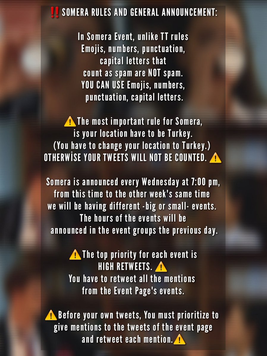 ⚠️DUYURU⚠️

Somera etkinliğine bir şans daha vermeye karar verdik. Yarın akşam saat 19.00'da ilk etkinliğimiz başlayacaktır. Bütün AyBer fandomu bekleriz.

We decided to give another chance to Somera, tomorrow at 19.00; our first event will start. We will expect whole fandom.