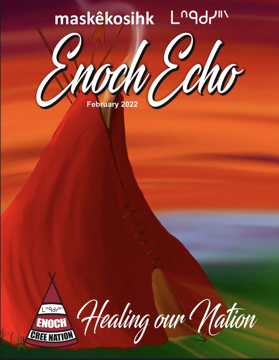 February 2022 Enoch Echo Cover Contest Winner is Danisha Rowan Age: 12 Thank you to Katlin Ward for her interview on her University experience and giving insight to University life as our graduates get prepared to apply for the 2022/2023 Year. enochnation.ca/wp-content/upl…