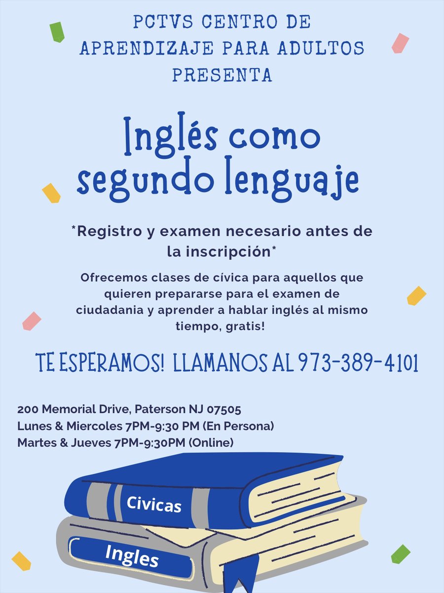 PCTI1's tweet image. The #PCTVS Learning Center Presents: English as a second language! 📚