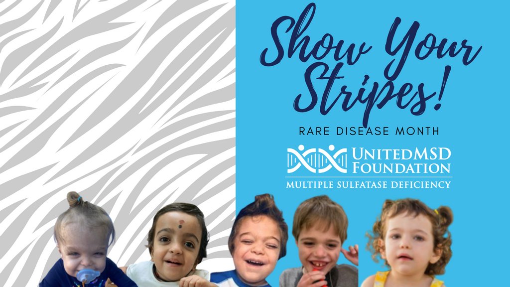 Over 300 million people worldwide suffer from a #raredisease? Half are children. 

This month, we'll be sharing information about how you can be a part of raising awareness and advocacy for #rarediseasemonth

#TogetherWeCan #CureMSD #MSD #MultipleSulfataseDeficiency