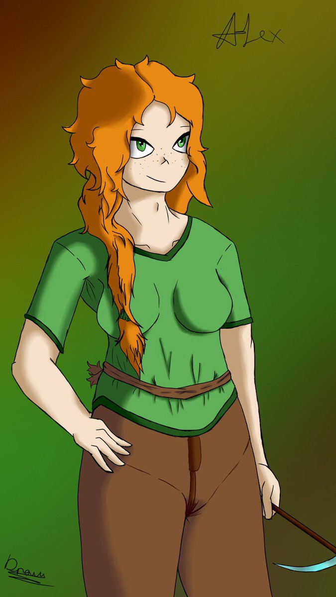 DrawYar's tweet image. Alex humanization

#draw #art #drawgame #Minecraft