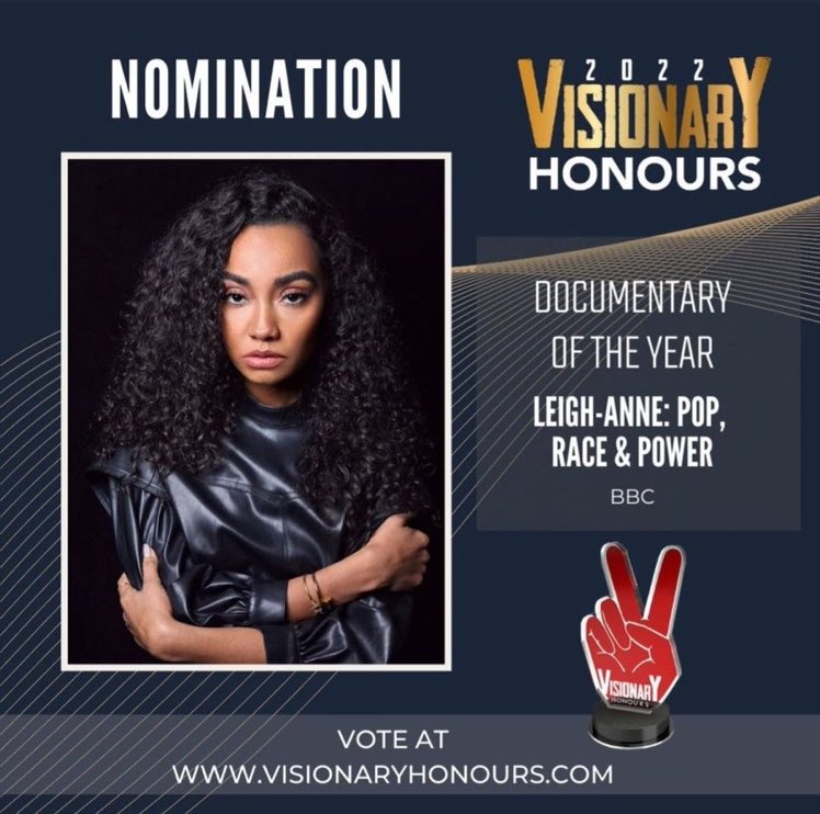 LMUSAPROMO's tweet image. Leigh-Anne's documentary is nominated for Documentary of the Year! Click here to vote! 
visionaryarts.org.uk/awards/vote/