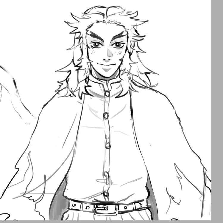 SugsrO's tweet photo. #rengoku  #kimetsunoyaiba #sketch https://t.co/knKdl3S4LW