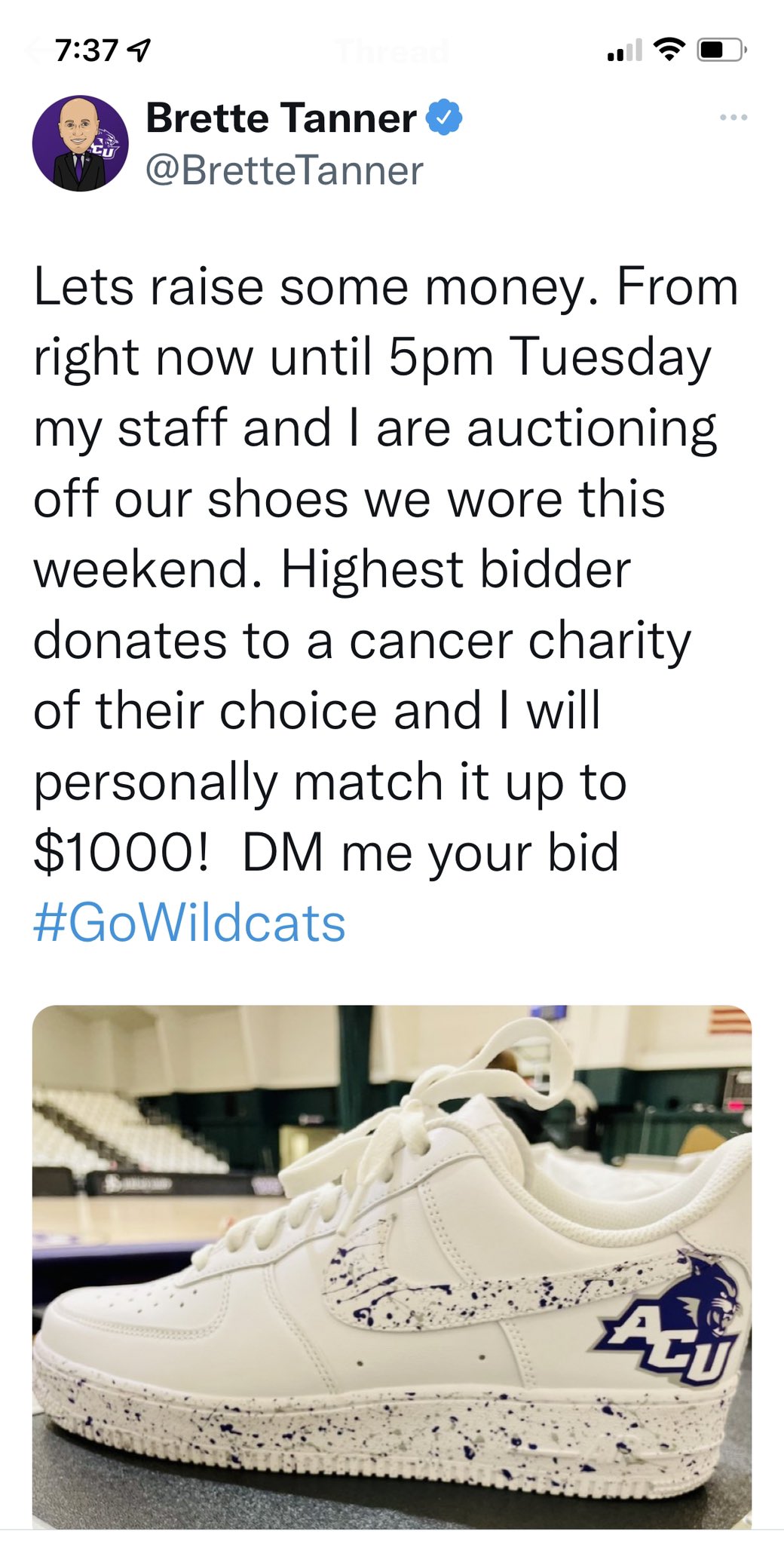 Brette Tanner On Twitter: "We Have Some Great Bids! We Are On The Home  Stretch. Bidding Ends At 5Pm And I Will Announce The Winners Tonight.  Sizes= 9, 11, 11.5, 13, 13.