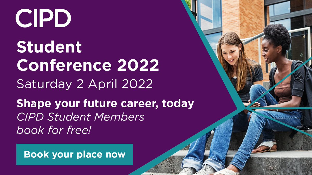 CIPD's tweet image. Tickets are now live for the #cipdStudentConf, an online event for students &amp;amp; early career #HR professionals - FREE for #cipdStudents! Read our latest blog on what to expect incl sessions like ‘How to jump-start your job search’. ow.ly/7VEQ50HJeeb