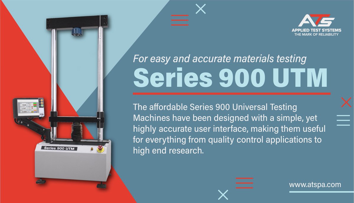 AppliedTest's tweet image. Learn more about our affordable Series 900 UTM at atspa.com/materials-test…