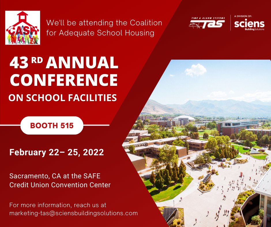 Come see us at Booth 515 in Sacramento this February for the 43rd Annual CASH Conference!