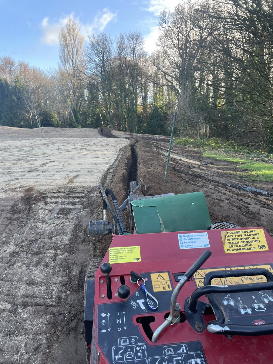Irrigation going in today <a href="/BelvoirParkGolf/">Belvoir Park GC</a> . Irrigation in NI you might ask but we might get a dry week in June 😂😂. Great service and work from Nick and Darrern at TSPI 👍👍. <a href="/SwanGolfDesigns/">Swan Golf Designs</a> <a href="/NIrelandBigga/">BIGGA Northern Ireland</a> <a href="/BIGGALtd/">British & International Golf Greenkeepers Assn.</a> <a href="/McGivernGolf/">Michael McGivern</a>
