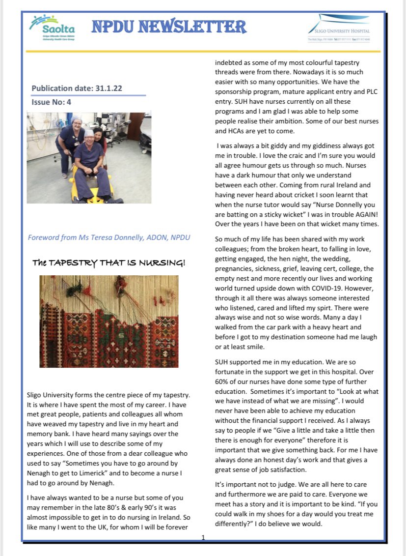 NPDU Sligo University Hospital tweet media
