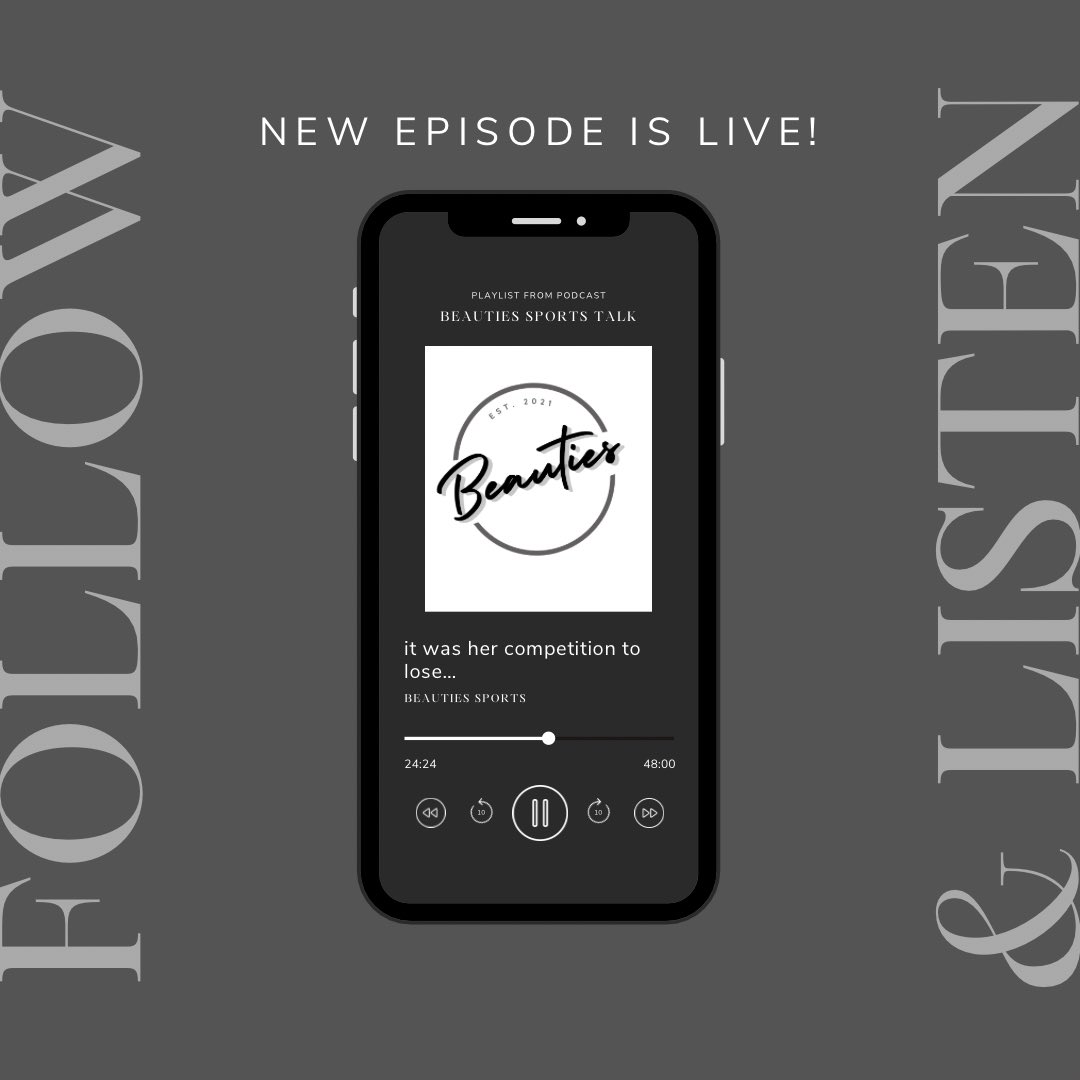 It’s that time!! We talk about everything from tennis, PHF All Star Game and Sports betting! Find anywhere you listen to pods! #beabeauty