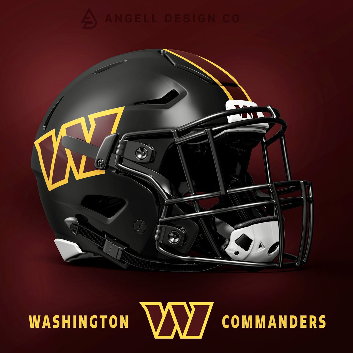 Washington Commanders NEW 2022 Black Custom Pocket Pro Helmet WFT NFL
