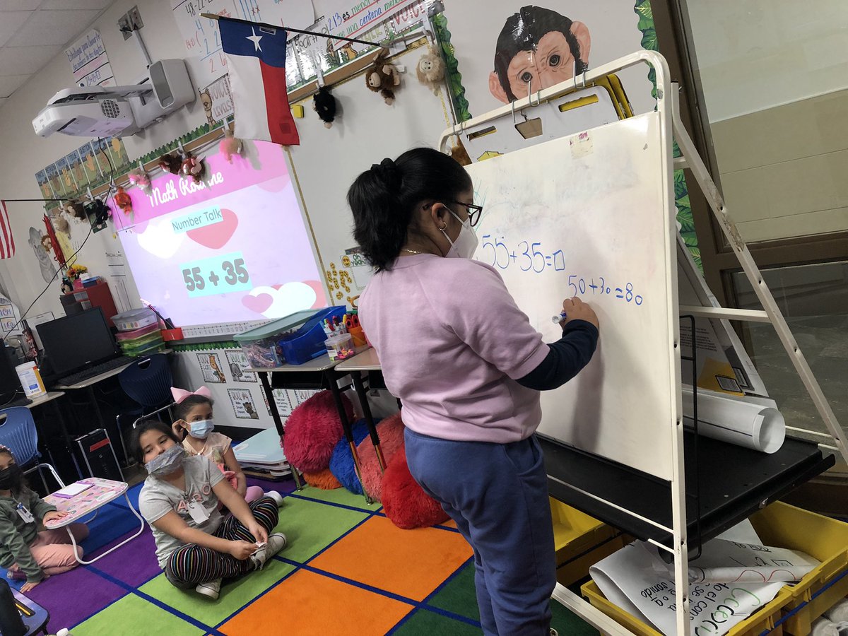 Chernandez391's tweet image. Number Talks. My students wanted to share and model their strategies🙌🏼#pisdmathchat #mathroutines #lfsmith