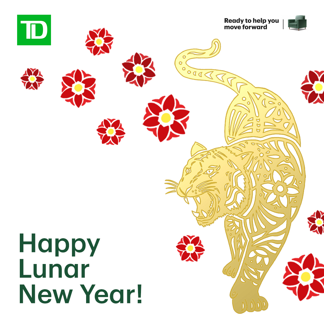 Happy Lunar New Year. Wishing you strength, good fortune and prosperity in the year of the Tiger.