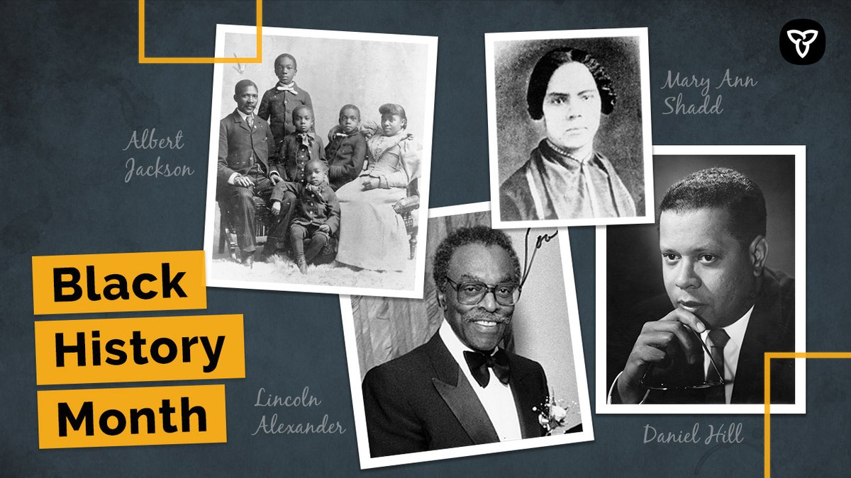 February is #BlackHistoryMonth! Check out the Ontario Black History Society (@OBHistory) profiles of prominent Black Ontarians, how they made a difference and continue to make Canada an enriching and vibrant place to be. blackhistorysociety.ca/history/ @ONantiracism @ONgov @ONheritage