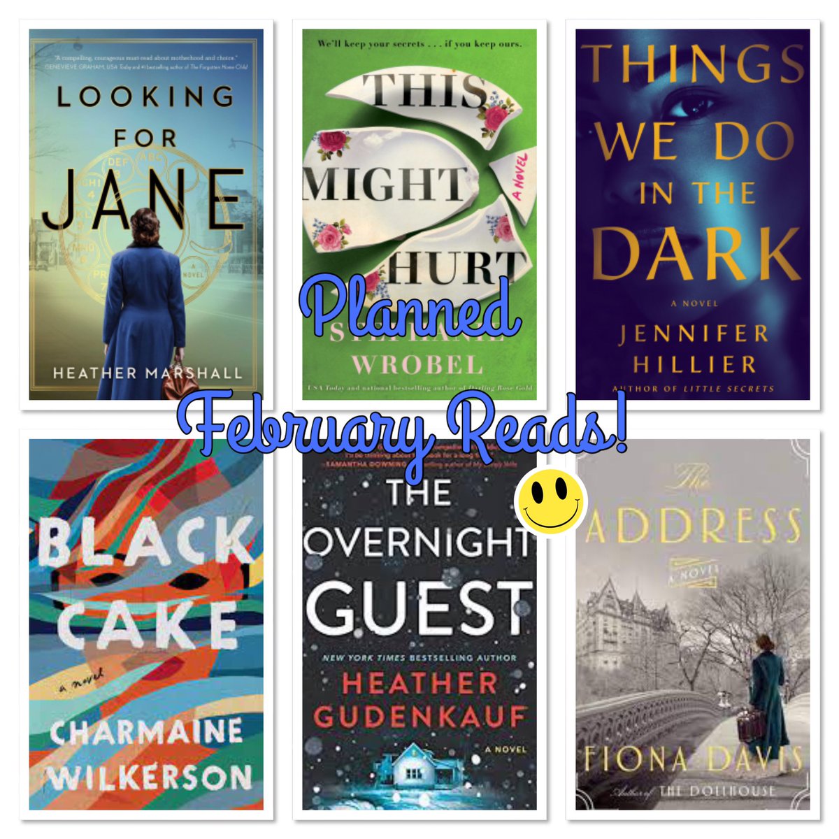 Happy February! Have some good books on my February TBR pile. ☺️Have a great (reading) month everyone!
#lookingforjane #thismighthurt #thingswedointhedark #blackcake #theovernightguest #theaddress #books #februaryreads #BookTwitter