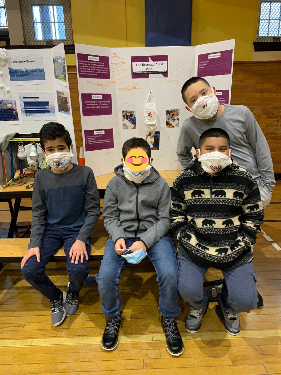 MsDucato's tweet image. So proud of my fifth graders for their participation in today’s #ScienceFair with “The Beverage Mask”! 😷🥤 @Jackie07086 @MrsCarroll__ #WEELearn #AIM #Room308