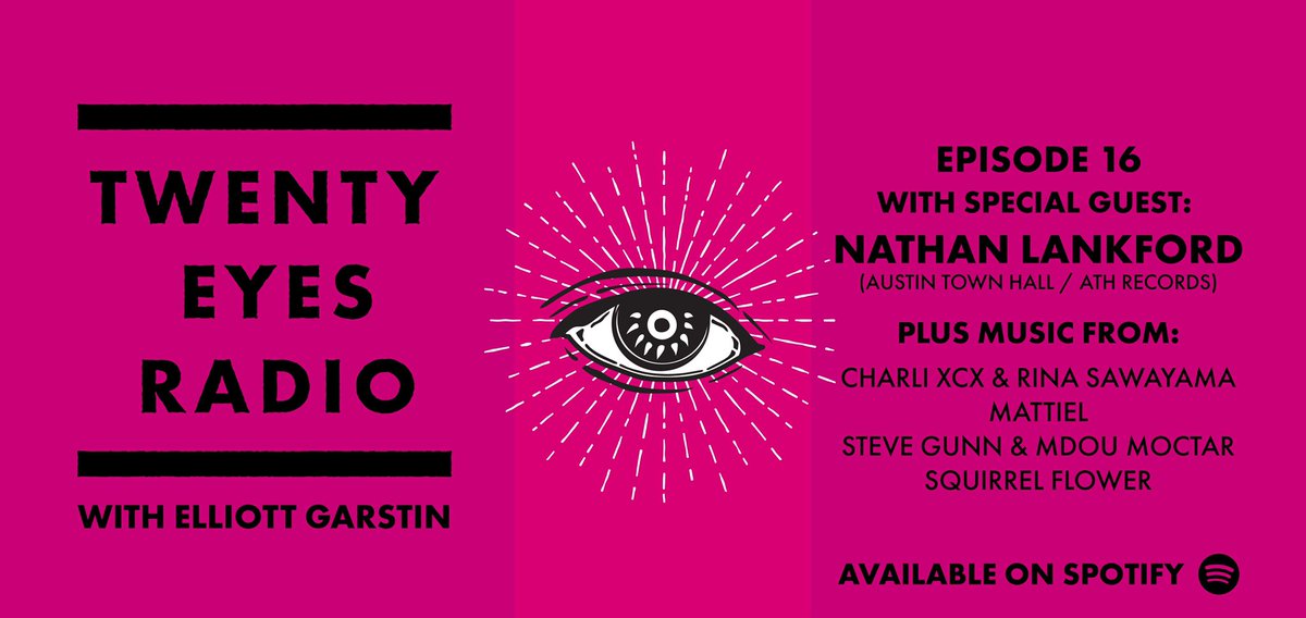 Elliott Garstin (@elliottgarstin) on Twitter photo Great convo with Nathan from <a href="/austintownhall/">Austin Town Hall</a> today. He picked out a ton of awesome records + new stuff from <a href="/charli_xcx/">Charli</a>, <a href="/mattielworldwde/">Mattiel Ⓡ</a>, <a href="/SteveGunnMusic/">Steve Gunn</a> & <a href="/sqrrlflwr/">Squirrel flower</a>
open.spotify.com/episode/2eGpRN… Great convo with Nathan from <a href="/austintownhall/">Austin Town Hall</a> today. He picked out a ton of awesome records + new stuff from <a href="/charli_xcx/">Charli</a>, <a href="/mattielworldwde/">Mattiel Ⓡ</a>, <a href="/SteveGunnMusic/">Steve Gunn</a> & <a href="/sqrrlflwr/">Squirrel flower</a>
open.spotify.com/episode/2eGpRN…