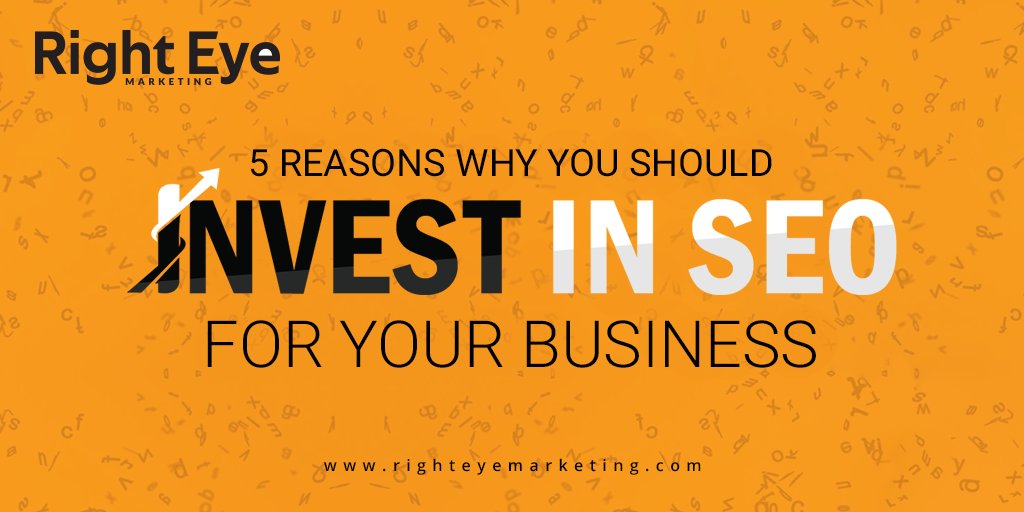 RightEyeMarket's tweet photo. The greatest investment that you can do for your business is in Search Engine Optimization.
Blog Link: https://t.co/qndAtkoFBJ.
.
.
.
.
#SEO #contentmarketing #googleadwords #digitalmarketingagency #emailmarketing #marketing #digitalmarketingservices #digitalmarketingtips https://t.co/qAGBa61c7A