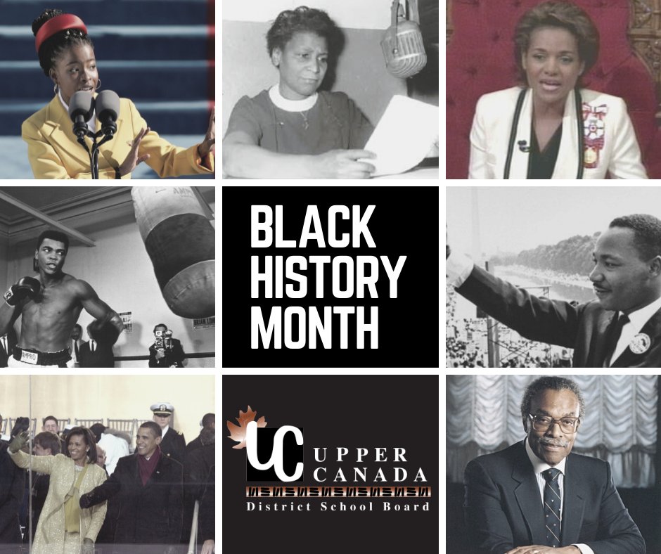 February 1 marks the first day of Black History Month! Throughout the month, we'll be showcasing how #UCDSB students are learning &amp; celebrating black history and culture. #WeAllBelong

Visit our resources &amp; learn more about trailblazers past &amp; present: ow.ly/Yjgi50HIQ6Q