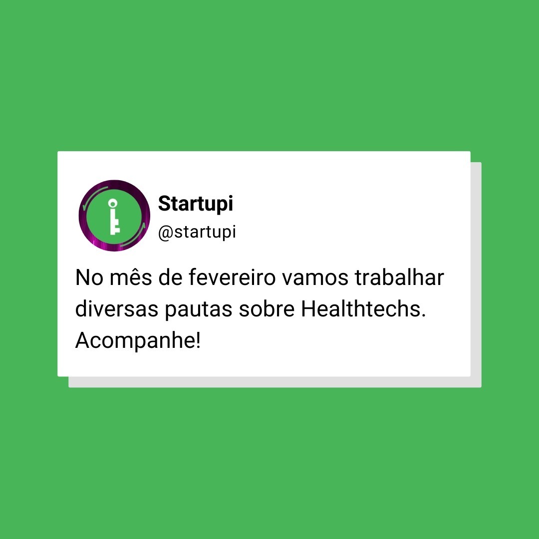 startupi's tweet photo. Você sabe o que é Healthtech? 🤔

Ao longo do mês de fevereiro vamos trazer diversos conteúdos sobre o tema para que você possa entender e tirar todas suas dúvidas.💡

Continue ligado!

#health #saúde #startups #healthtech #inovacao #startupi https://t.co/2hHlxruI54