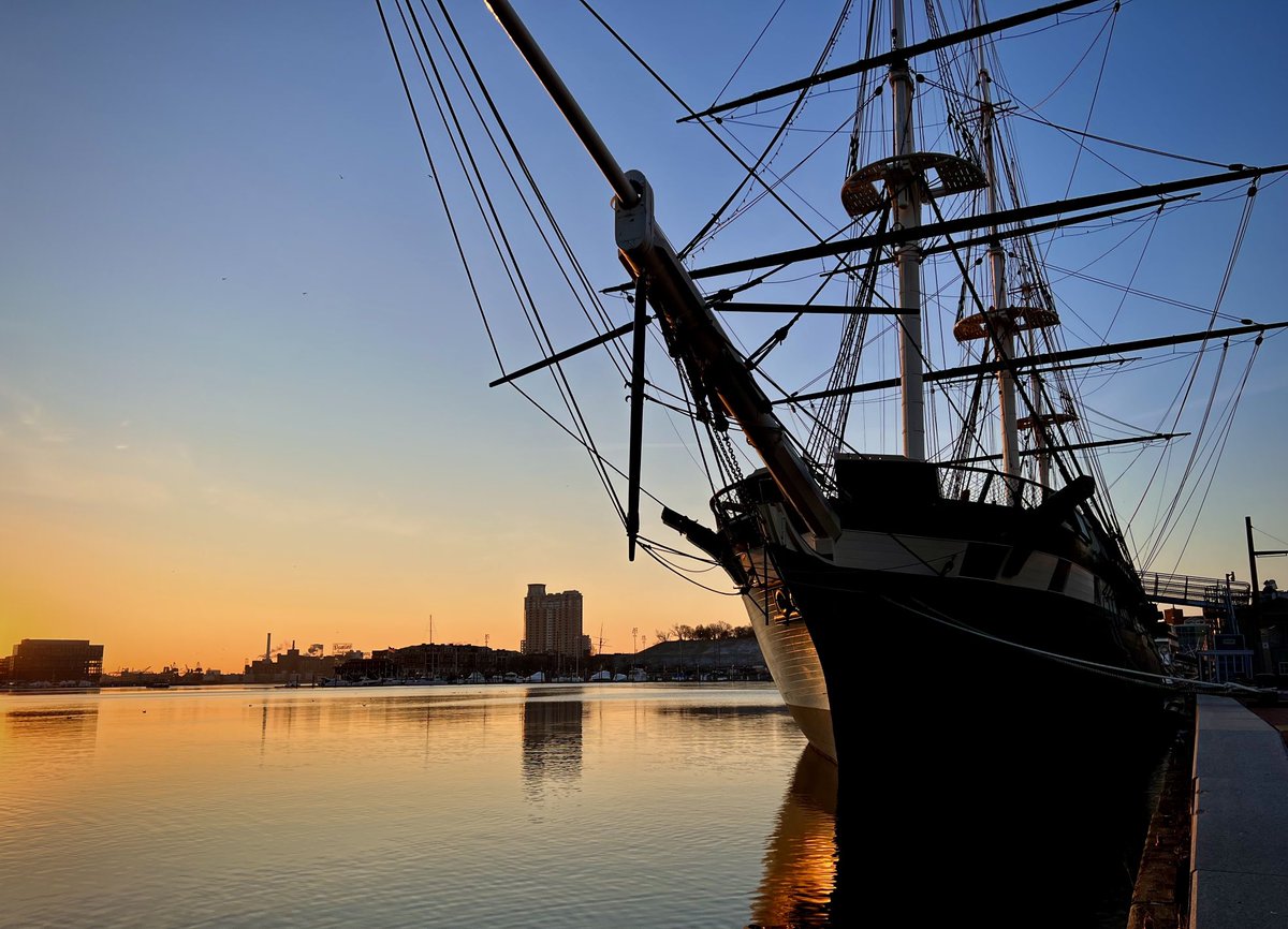 Good morning Baltimore! Frigid February in the harbor.