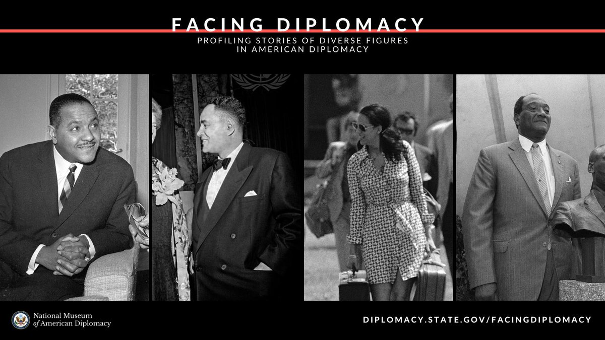 February is #BlackHistoryMonth ! Explore the contributions of the trailblazing African American diplomats whose work made history and helped pave the way for future generations. diplomacy.state.gov/education/faci…
