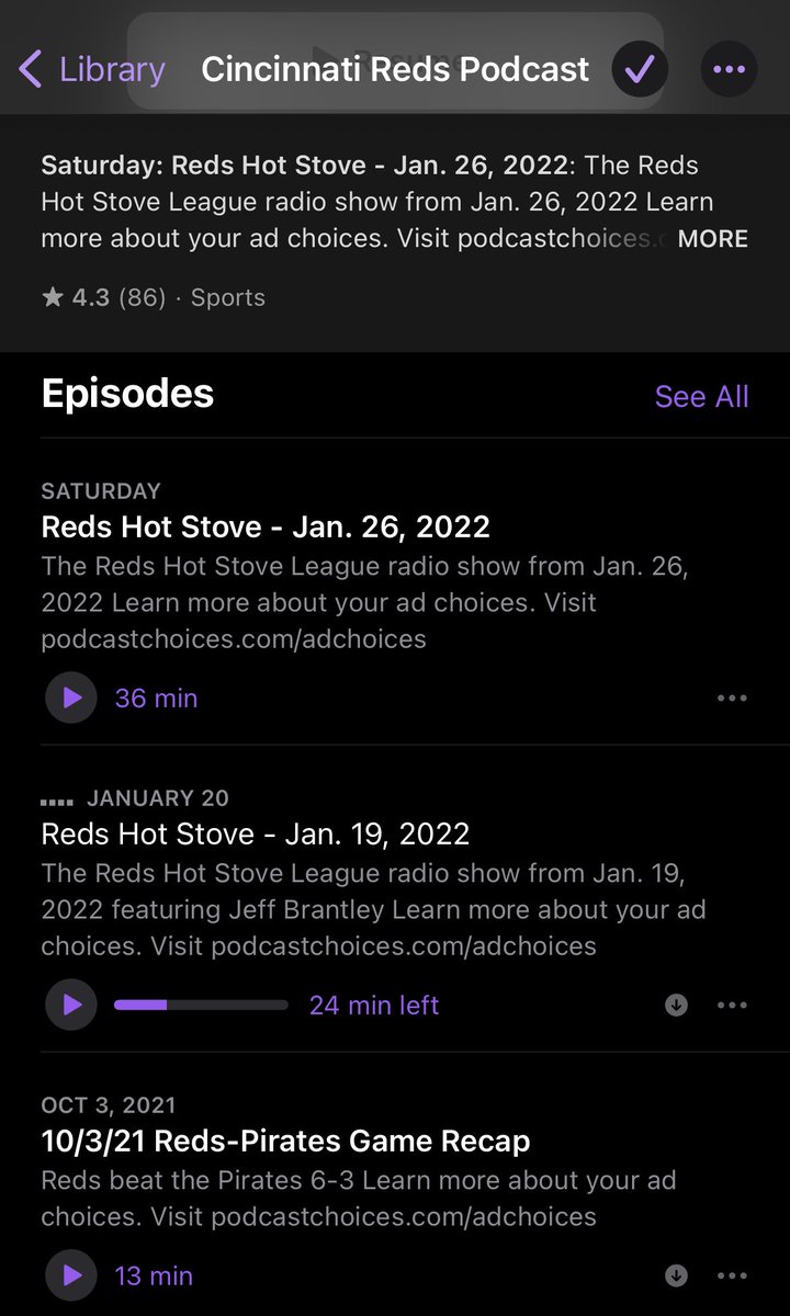 kev_scout's tweet photo. @JimDayTV Yay! They’re back in the Podcasts app in iOS! Thanks! 🙏 https://t.co/AW8wy6GDpW