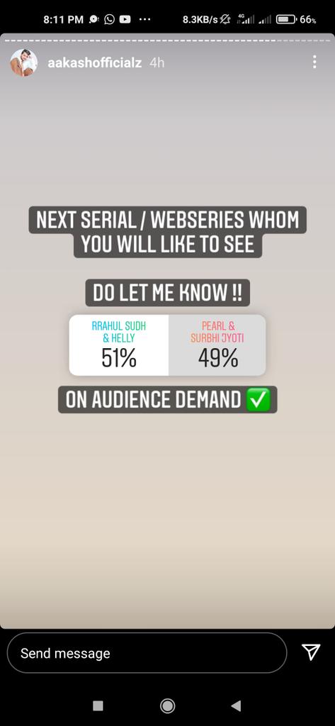 PureSoul_Pearly's tweet photo. Guys plz vote for Pearl &amp; Pearbhi in @Aakashofficialx IG post 
Please we're already going really slow 
Our fandom is not so small
Please show our power 🙏🏻
Vote with your back up account also https://t.co/mv0L8u1lCW