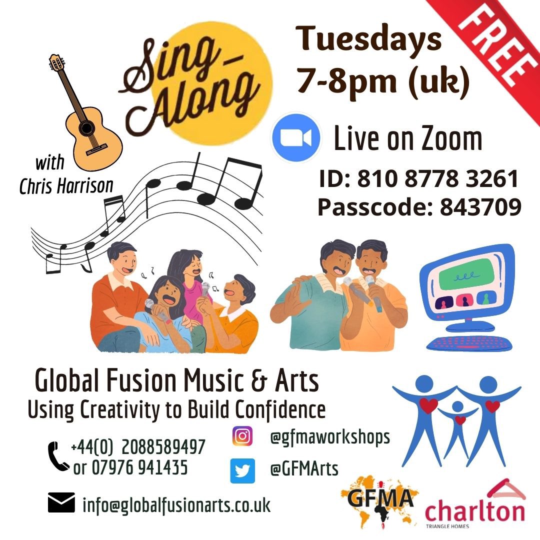 GFMArts's tweet photo. 🎸🎶FREE SING-ALONG with Chris Harrison🎶🎸 Tonight at 7-8pm on Zoom
ID: 810 8778 3261
PASS: 843709
#freeclass #singingclass #zoomclass https://t.co/NwU7gC2wmf
