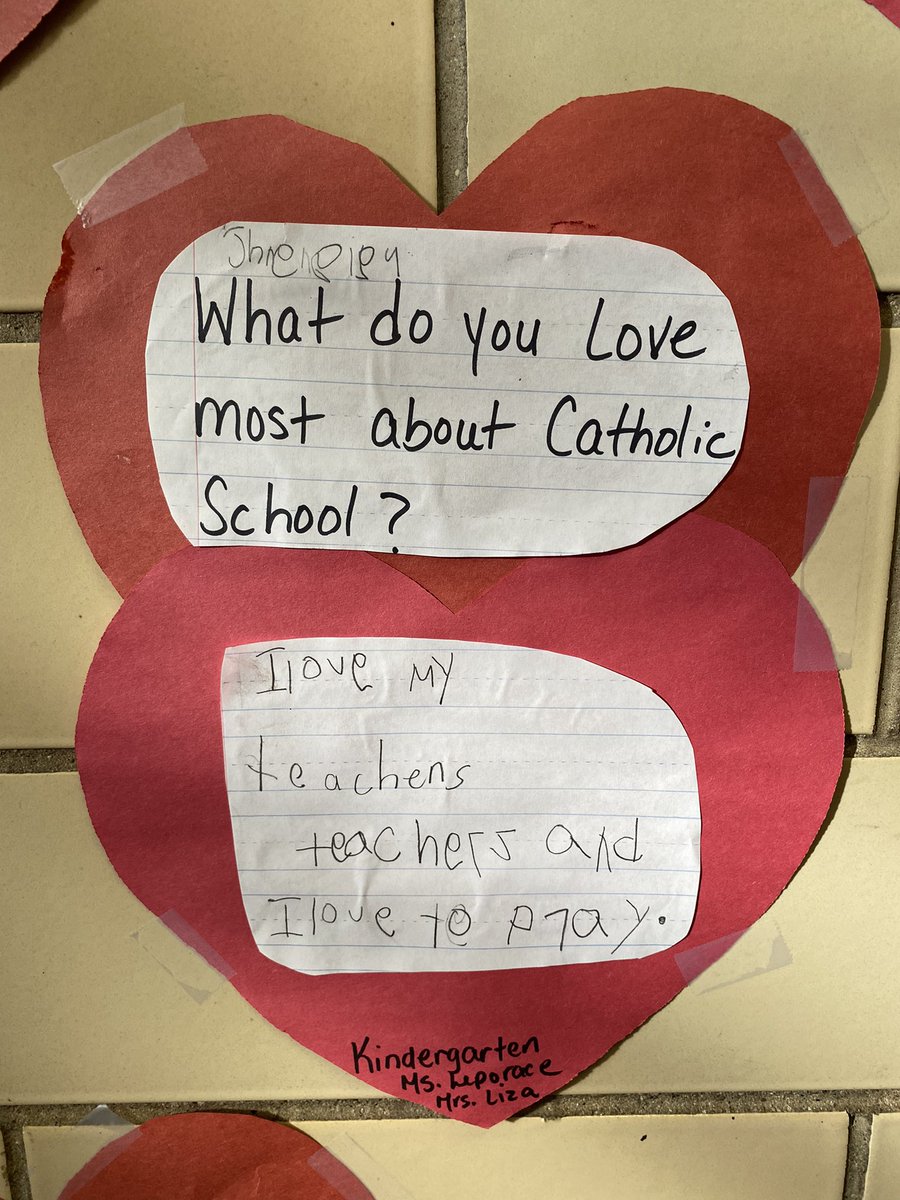 What do our kindergartners love about  Catholic school? #csw2022 <a href="/NE_BronxADNY/">NE_BronxADNY</a> <a href="/ArchNY_Schools/">NY Catholic Schools</a>
