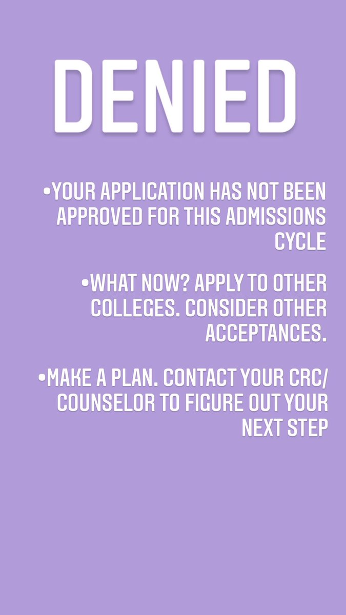 Many colleges have begun to release their application decisions this week! Let’s talk about decision terms and what they mean. #collegedecision 🎓