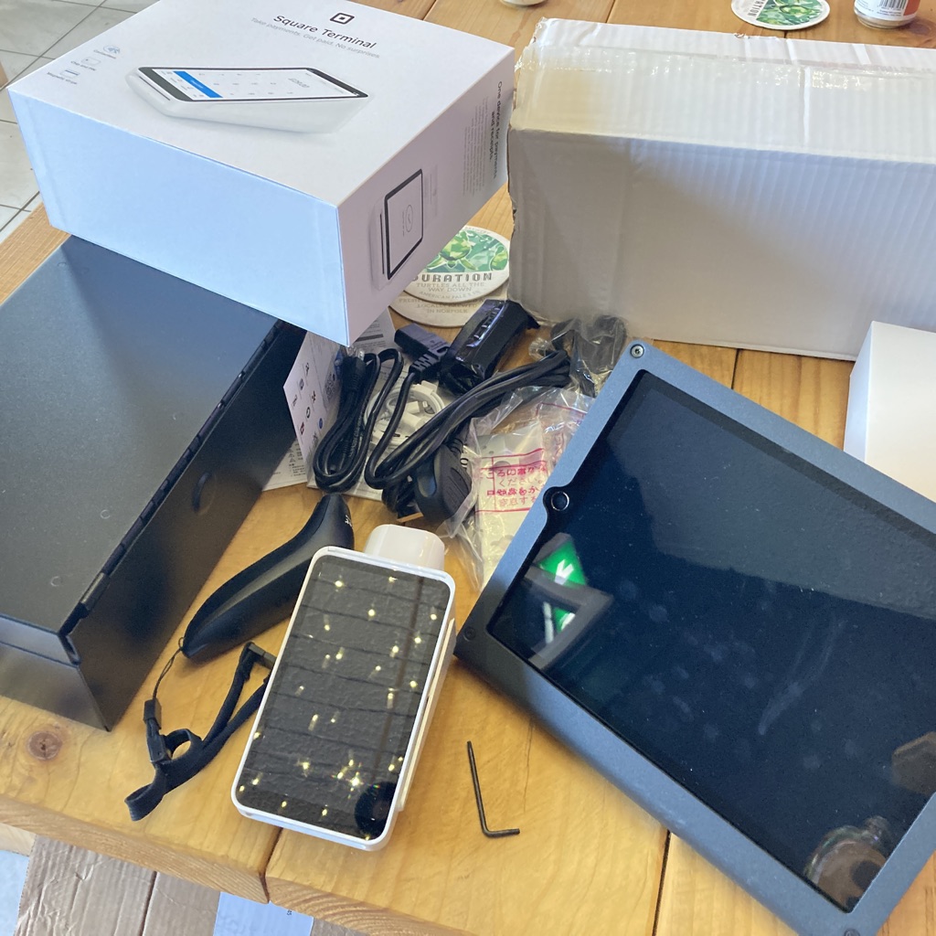 This week, we’re sorting out an efficient till system using <a href="/Square/">Square</a> that will also solve any inventory issues with online / in-store sales.
Thanks to a Digital Technology Grant from <a href="/BarnsleyCouncil/">Barnsley Council</a> who have funded the hardware. Now to get it all working and programmed in… 😬